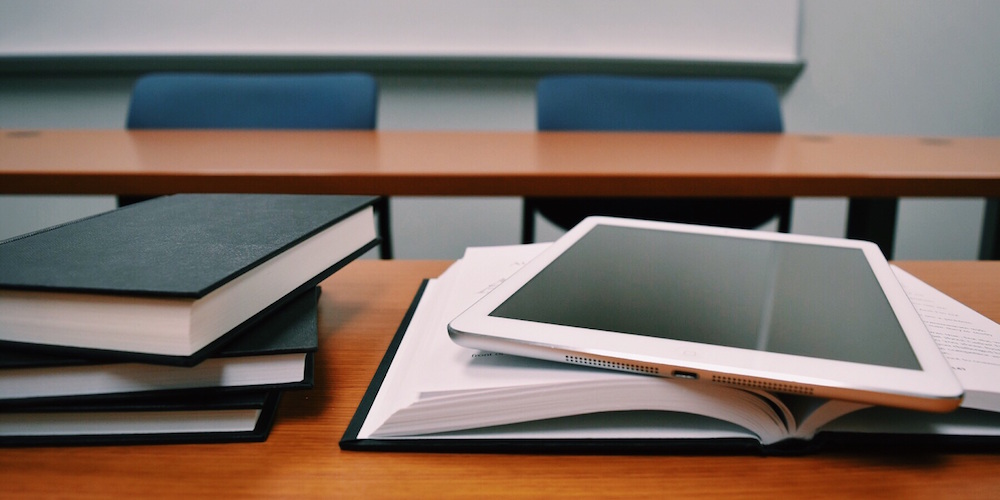 books on table